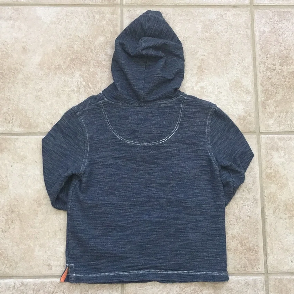 OshKosh B'gosh Boys Denim Look Hoodie Marled Pocket Tee Shirt